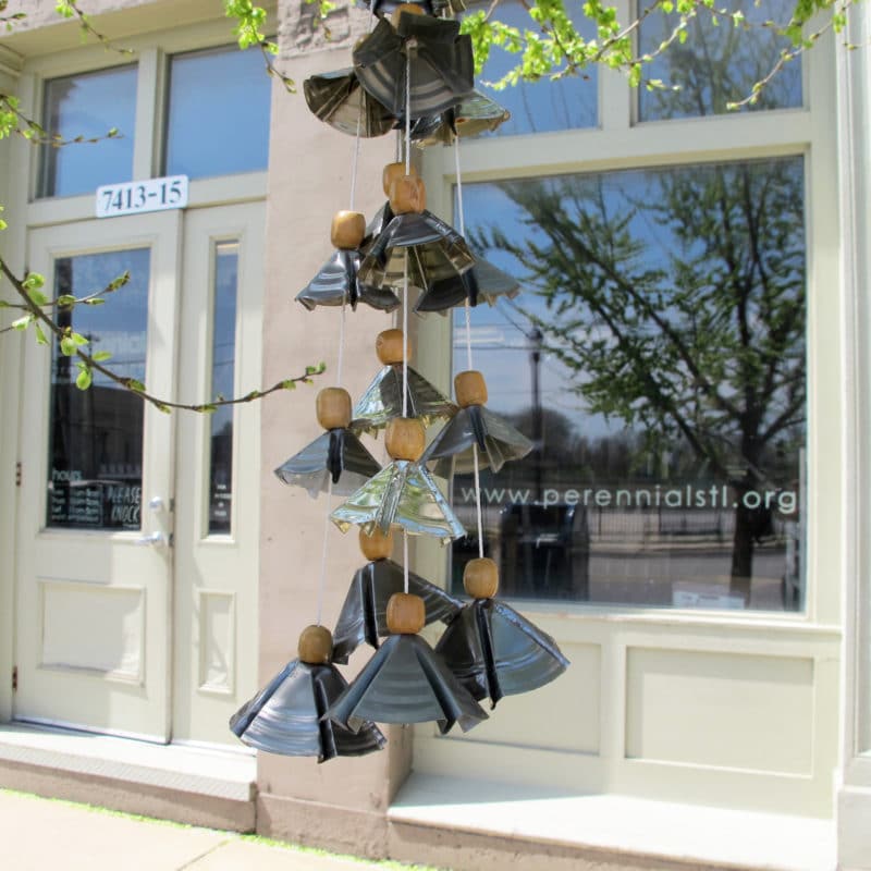 upcycled wind chime