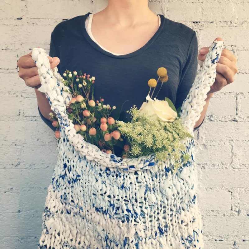crochet tote bag