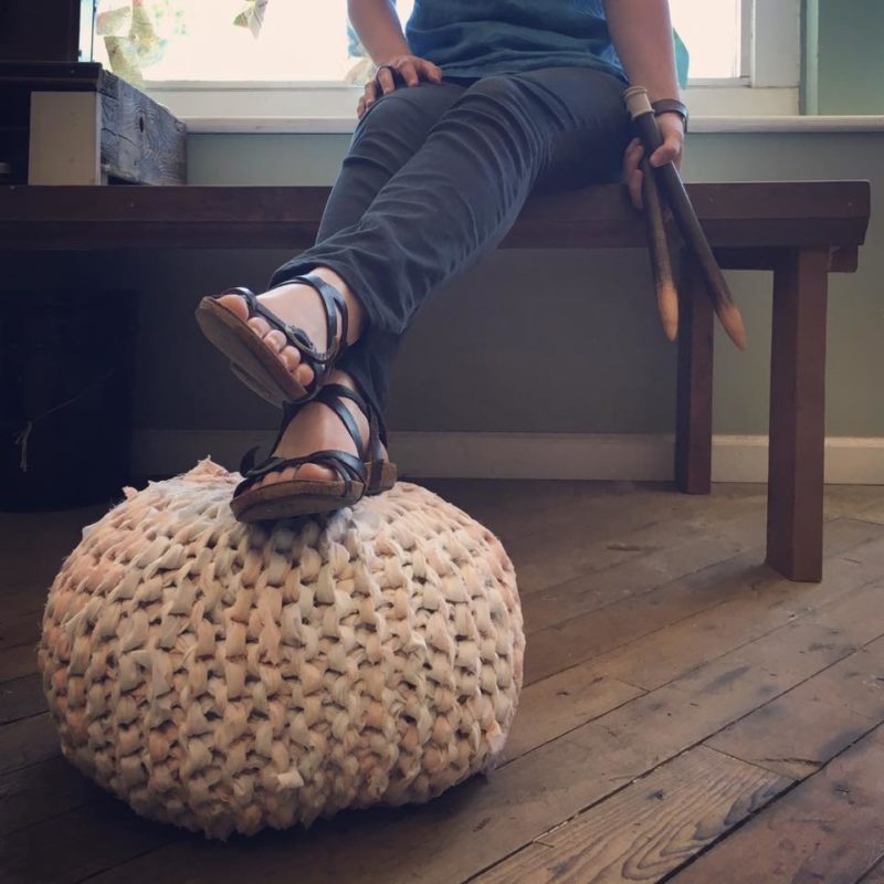 Knitted Ottoman Poufs - Non-member