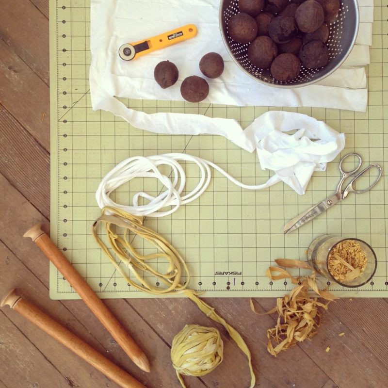 naturally dyed yarn