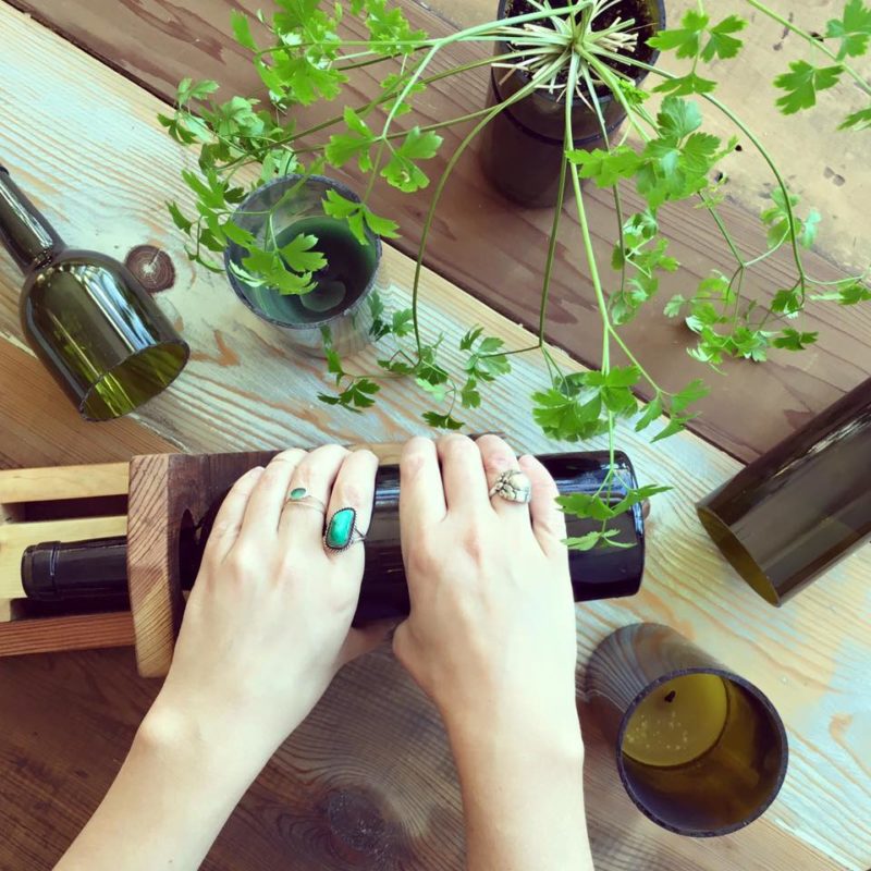 wine bottle reuse