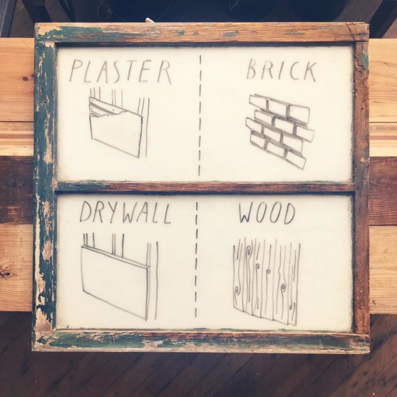 hanging work on walls