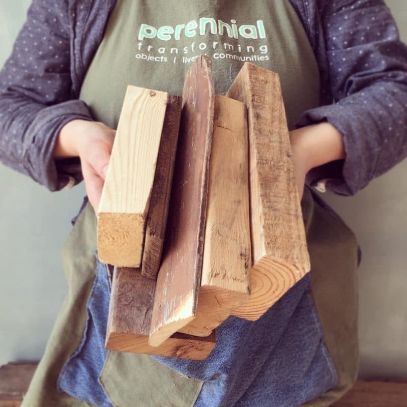 Salvaged Wood Block Lamps - Non-member