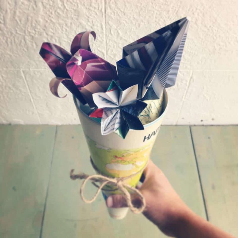 diy flower origami