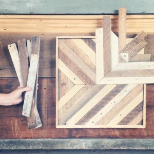 reclaimed wood wall art